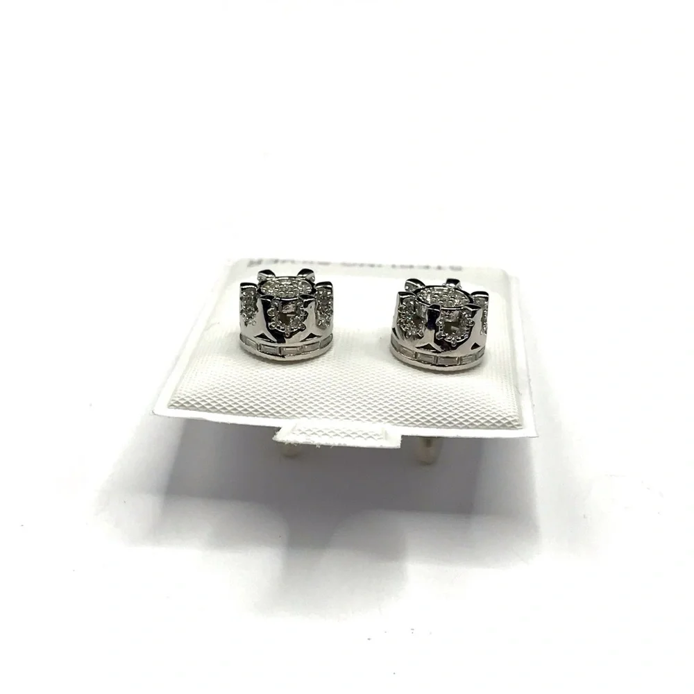 925 Sterling Silver 1.00CTW MOISSANITE Screw Back Stud Earrings